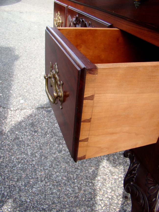 A Magnificent Chippendale style mahogany Lowboy made by Boston cabinetmaker Olof Althin circa 1890 — image 7